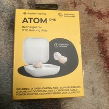 Audien Atom One Rechargeable OTC Hearing Aids