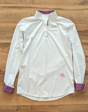 Essex Classics Girls Talent Yarn Show Shirt Pink Show Ribbon Collar & Cuff XL