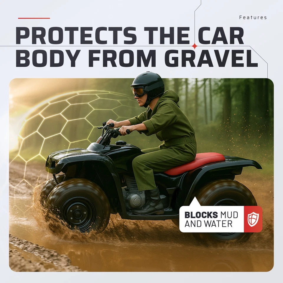 Black Rear Fender Flaps Flare Mud Guard Plastic(ABS) For Honda TRX300 1988-2000 Foto 4 de 4