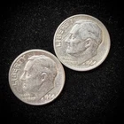 90% Silver - 1964 Roosevelt Dime - Circulated Condition - 09-2