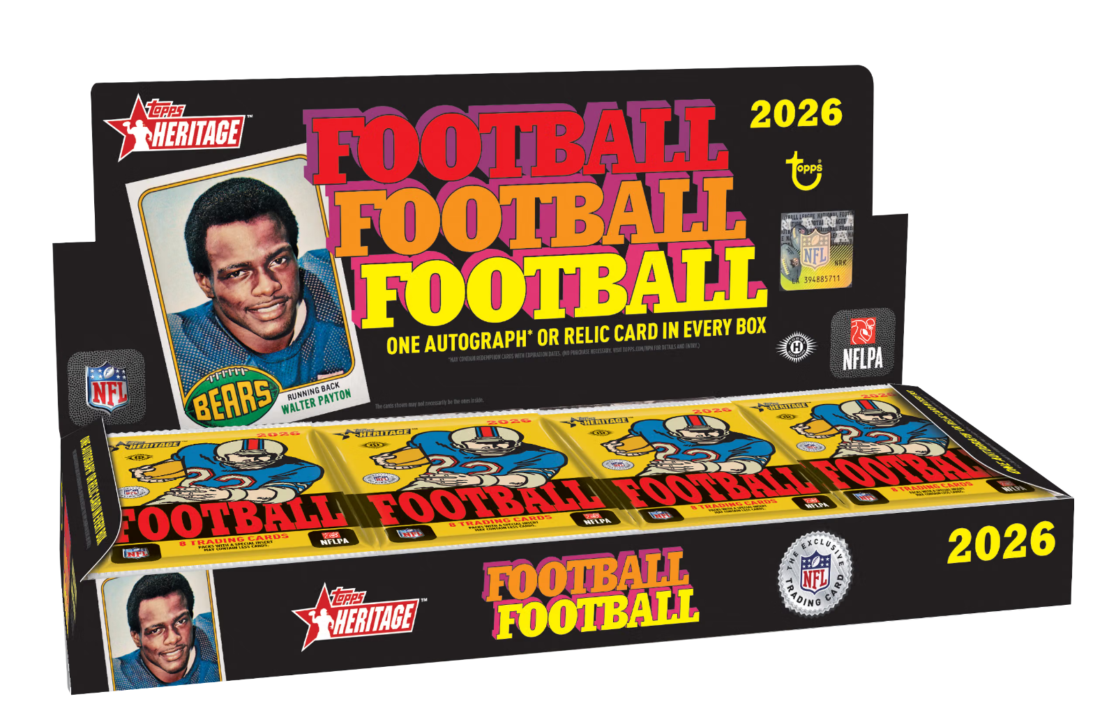 G Football Design 2026 Topps Heritage Football - Hobby Box | eBay