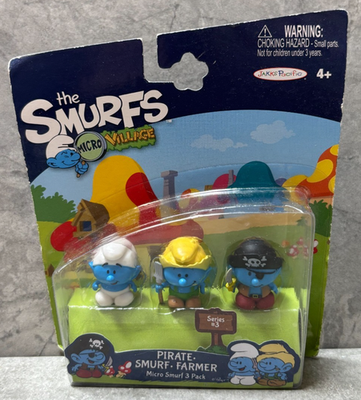 Jakks Pacific The Smurfs Micro Village Series 3 Pirate Smurf
