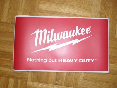 Milwaukee Aufkleber ca. 25x14 cm Akku Maschine Heavy Duty TOP NEU