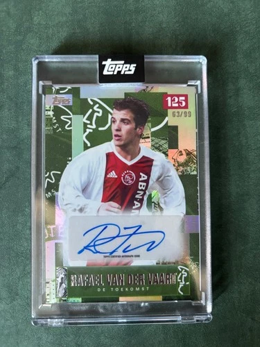 2025 Topps AFC Ajax 125th Anniversary VAN DER VAART Auto Green /99
