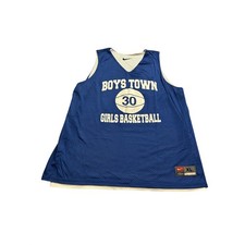 Nike Basketball Jersey Unisex XL Blue Excellent Boys Town Girls Basketball 30