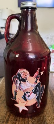 Fallout Nuka Cola Glass Growler Limited Edition Nuka Girl Bottle Quantum Rare
