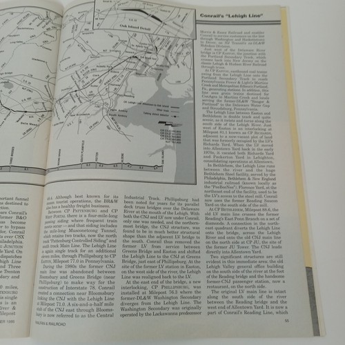 Railfan & Railroad Magazine NOV 1995 48760 Conrail Lehigh Line - Picture 17 of 18