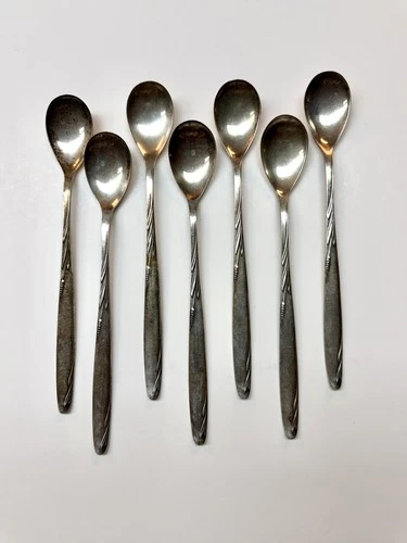 7 Gorham Sterling Silver Ice Tea Spoons 7 Piece Lot 215 grams