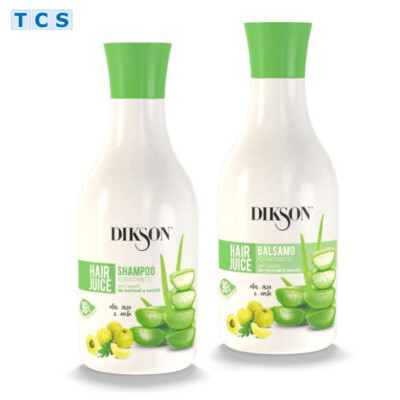 DIKSON Hair Juice Shampoo & Conditioner für normales Haar, je 400 ml, Idratante