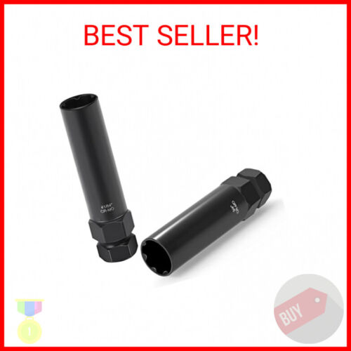 2 Piece 6 & 7 Spline Lug Nut Key, Socket, Wheel Lock Removal Tool Kit for Easy I