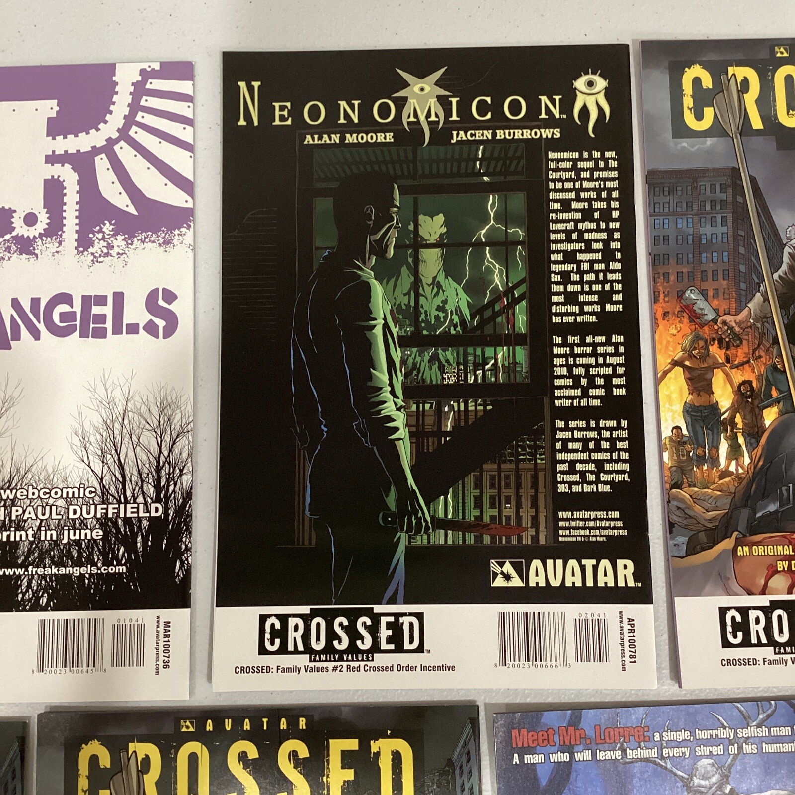 Crossed Family Values #1-7 Set Avatar Press RED 1 2 4 6 Wizard World #3 ...