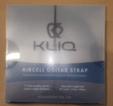 KLIQ Aircell Guitar Strap for Electric Guitar & Bass, AGS33 BRAND NEW Sealed