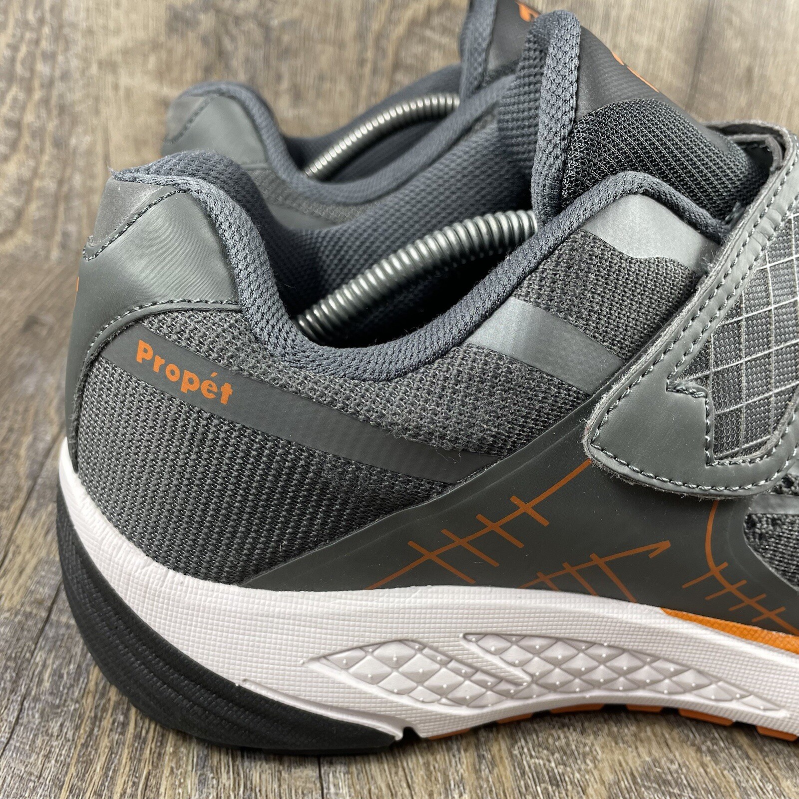 SAOLA Propet One Strap Scarpe Uomo 11 5 W (E) Grigio Arancione MAA023M Ortopedico Passeggio