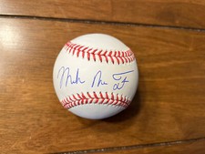 Michael Nelson Mike Trout Full Name Signed Baseball MLB Holo