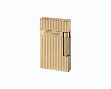 S.T. DUPONT Lighter Ligne 2 Vertical Lines Gold 016827