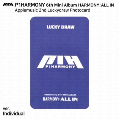 P1Harmony 6th Mini Album HARMONY ALL IN Applemusic 2nd