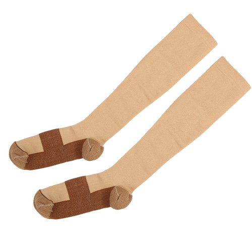 Chaussettes De Compression Avec Fermeture à Glissière - Unisexe, Pour Le Soutien Des Jambes