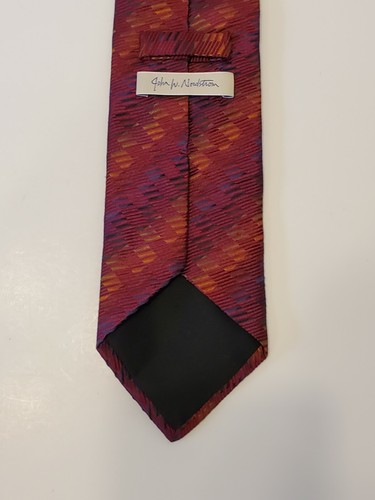 John W. Nordstrom Men's Tie Multicolored made in Italy App 58" long 3" wide - Picture 7 of 9