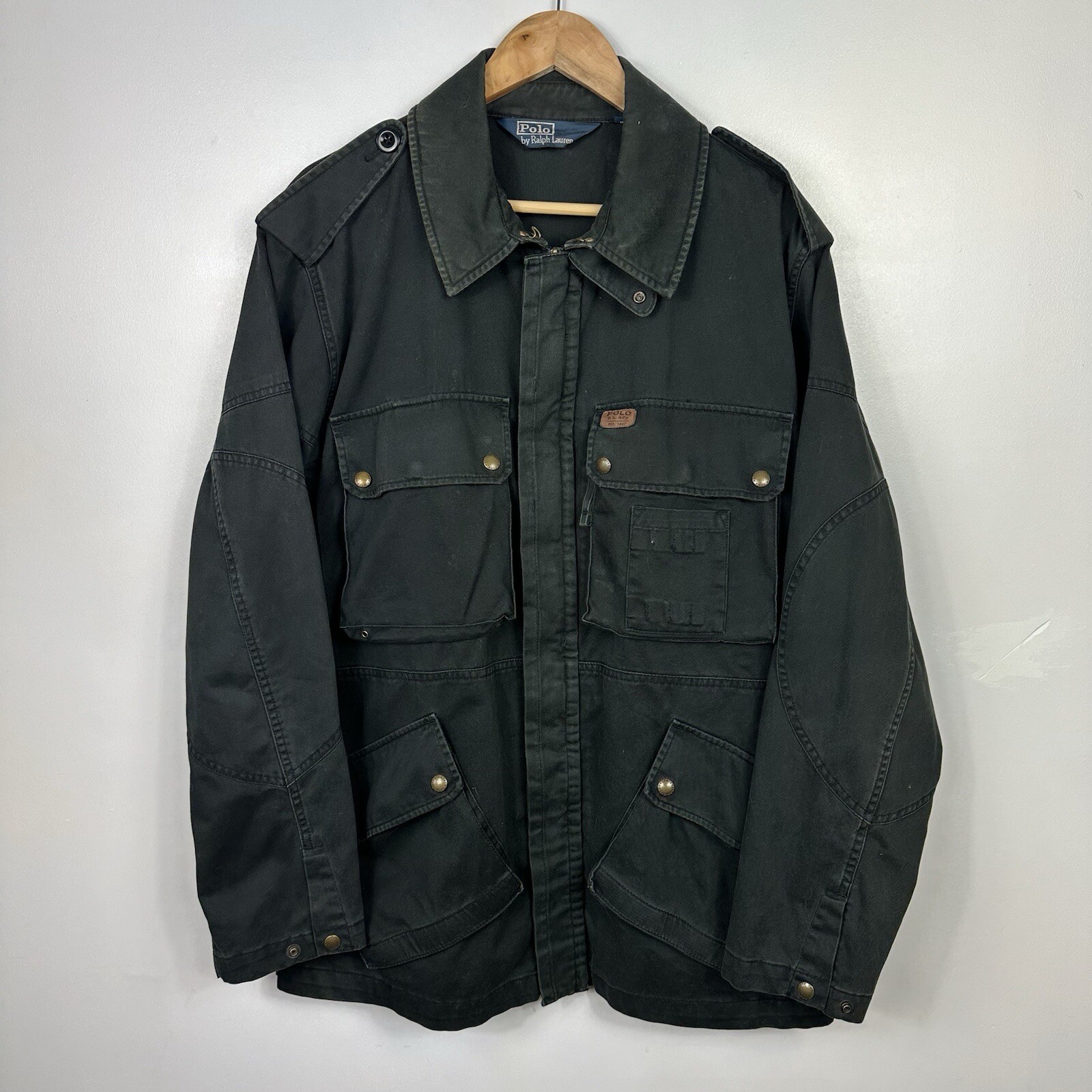 Polo Ralph Lauren Paratrooper Jacket Military Vintage Sportsman RRL, Mens Large