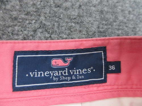 Vineyard Vines Shorts Mens 36 Pink Chino Club Preppy Casual Cotton Twill 36X17 - Picture 5 of 17