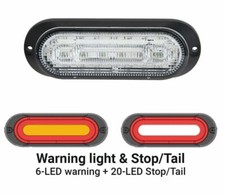 Durite 0-441-55, LED R10 R65 Warning Lamp With Stop/Tail - 12/24V