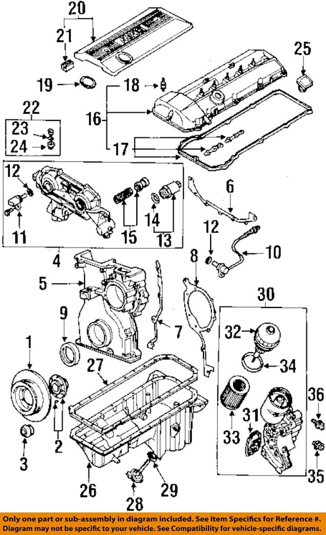BMW OEM 99-25 320i xDrive Engine Engine Parts-Camshaft Sensor O-Ring 12141748398