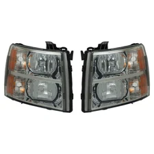 Labwork RH+LH Headlight For Chevy Silverado 1500 2500 3500 2007-2013 Halogen