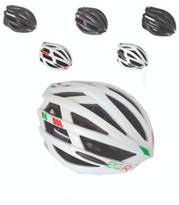 Casco monopattino bici omologato città con fanalino bianco nero tricolore rosso