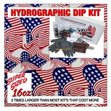Hydrographic dip kit American Flags hydro dip dipping 16oz