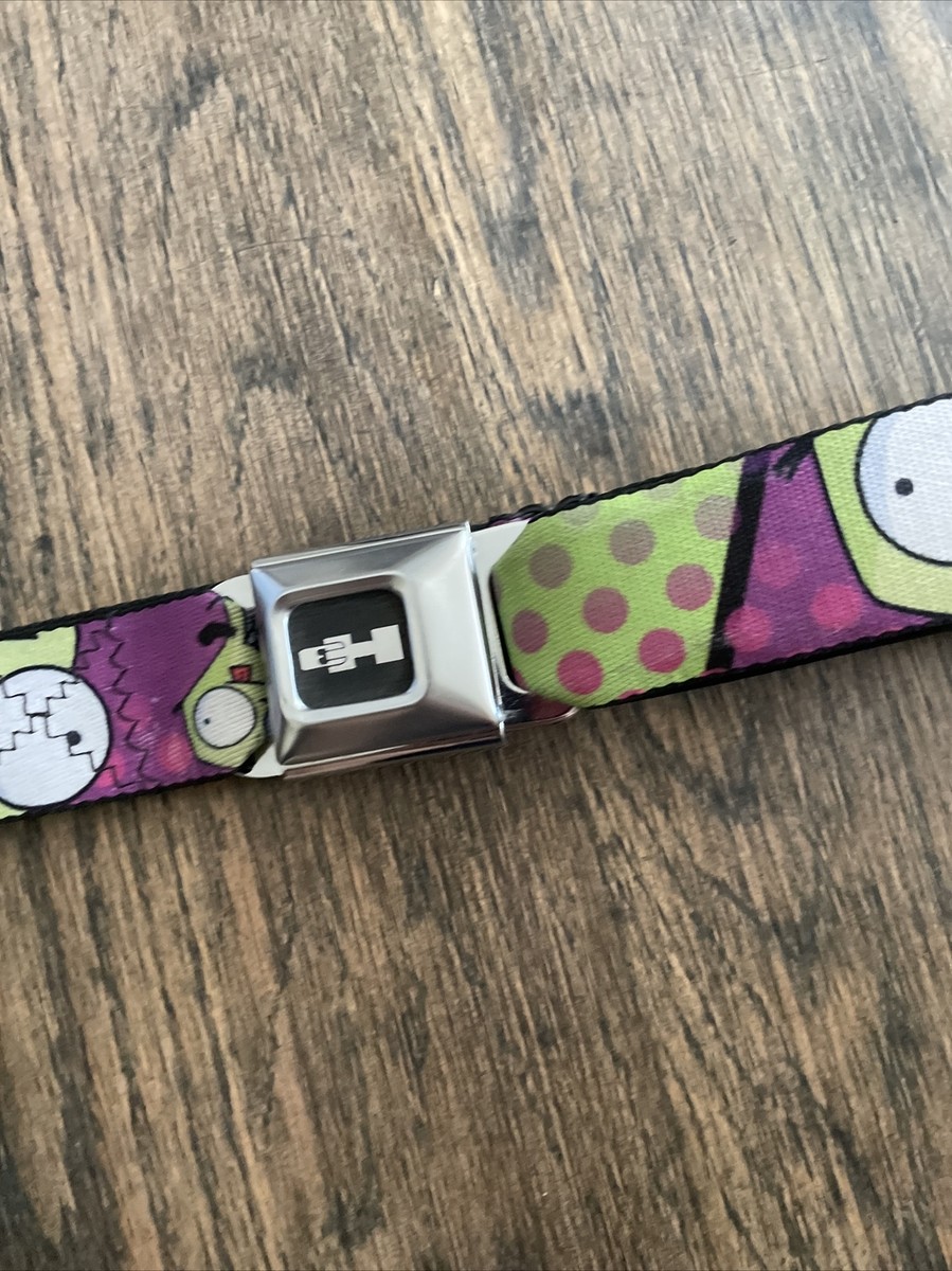 Rare Buckle Down Invader Zim GIR GM Seatbelt Adjustable Belt  display picture 2