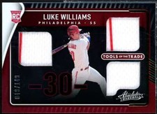 Luke Williams Rookie Card 2022 Absolute Tools of the Trade 3 Swatch #2 
