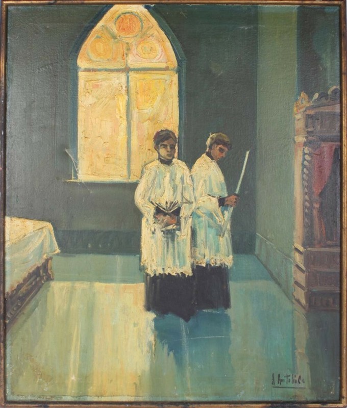 A-Avitahile Oli Painting Segrestia On Canvas