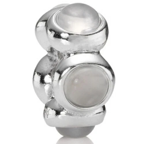 One PANDORA Seaside Moonstone Sterling Silver Cabochon Spacer 790538MS - Image 3 of 4