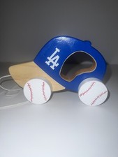 Los Angeles Dodgers Push Pull Baby Toy Wooden Baby Safe Gross Motor Skills