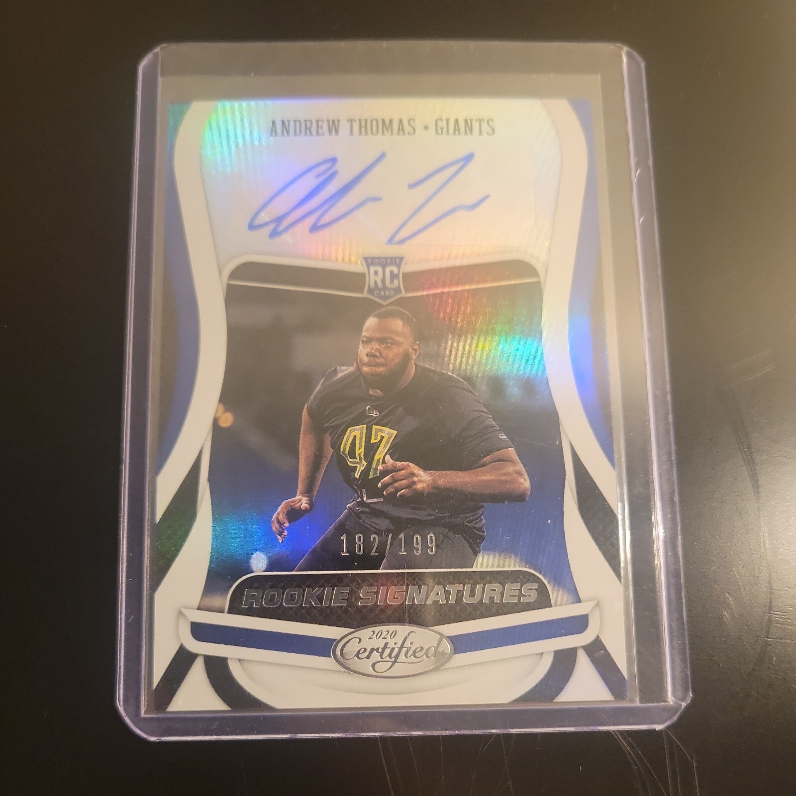 Andrew Thomas Panini Certified Rookie Signatures #RSAT Base