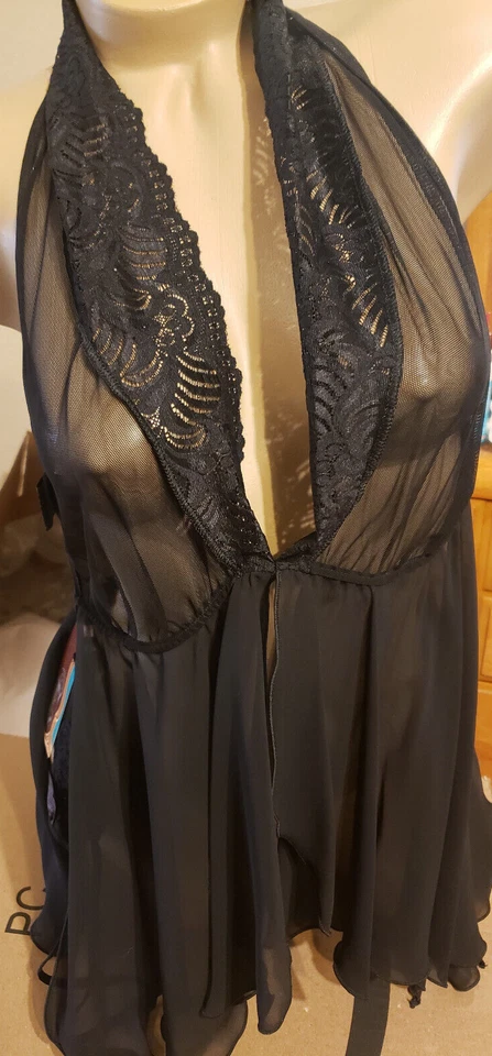 Sexy Black Baby Doll By Fantasy Lingerie, Sz: X-Large - Image 2 of 4