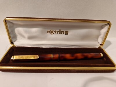 D5-AB Rotring Schreibset OVP 585 Goldfeder Füller Stift Vintage Mid Century 50er