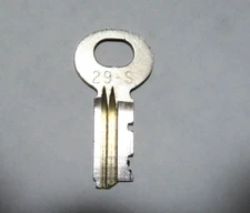 29 S key  Automatic Electric 3 slot payphone upper housing Original Steel Key