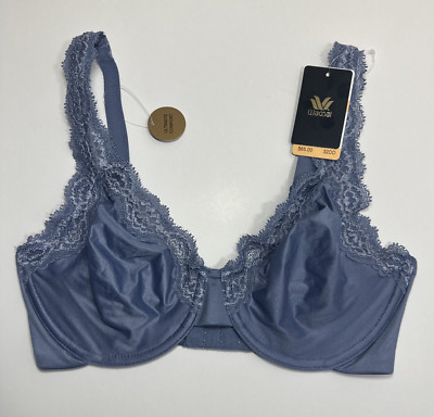 Wacoal 855301 Wild Wind Blue Softly Styled Underwire Bra Size 32DD NEW 855301
