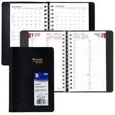 2026 Brownline CB800.BLK Daily Appointment Book, 8 x 5"