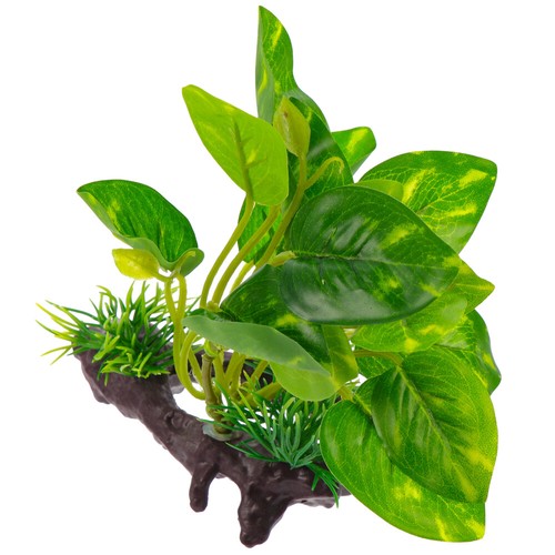 Simulated Sunken Wood and Aquatic Plants Aquarium Grass Driftwood