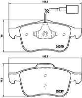 Brembo P 23 132 Bremsbelagsatz, Scheibenbremse FüR Alfa Romeo