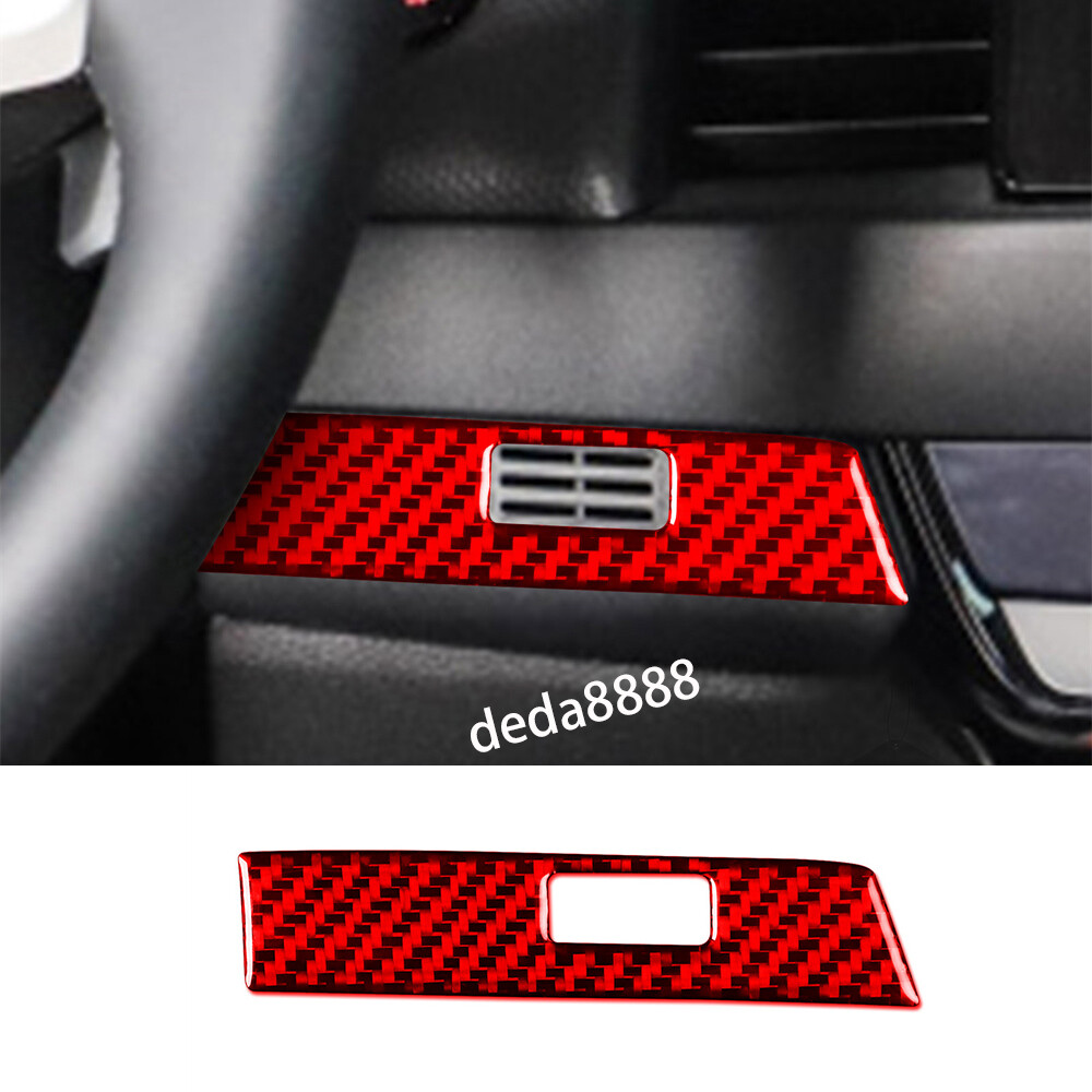Red Carbon Fiber Side Air Vent Outlet Panel Trim for Honda Fit 2020+ Accessories
