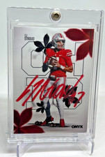 2022 Onyx Authenticated CJ STROUD RC Black Parallel Red Ink On Card AUTO 1/3 SSP