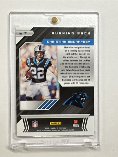 /199 Christian McCaffrey /RB 49ers | 2022 Panini XR Blue Parallel SP #71 - Picture 4 of 10