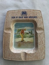 Marathon Gasoline Vintage 1950&rsquo;s Golf Scene Ashtray