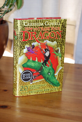 How to Train Your Dragon by Cressida Cowell Signed 20th Anniversary UK HB (1/1)