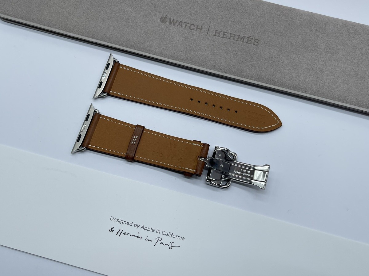 Genuine Apple Watch Hermes Ebene Single Tour Deployment Buckle