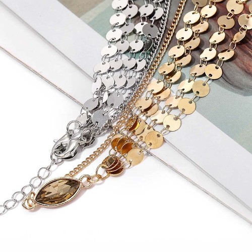 Yean Gold Head Chain Bohemian Hair Jewelry Headpiece Forehead Band - Picture 8 of 8