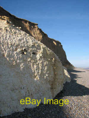 Photo 6x4 White base of chalk Weybourne/TG1142 The cliffs between Weybou c2008